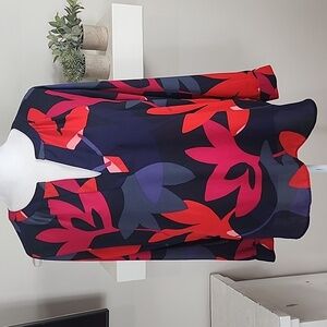 Ann Taylor Loft Long Sleeve Floral Blouse